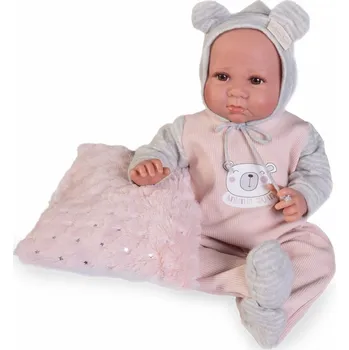 Panenka Realistické miminko - holčička Luca se svítícím obrázkem na pyžámku od Antonio Juan (Recien Nacida Luca brilla de noche)