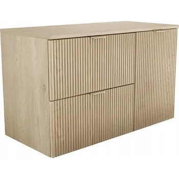 Koupelnový nábytek Skříňka pod umyvadlo s košem na prádlo 100 cm Dub Cremona Willy