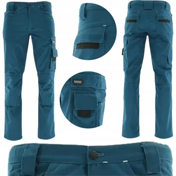 Pánské kalhoty Pánské pracovní kalhoty ELASTICKÉ Lehké Tmavě modré Pohodlné do pasu Odolné Velikost 52