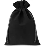 10 ks Sametové sáčky 12 x 15 cm - černé