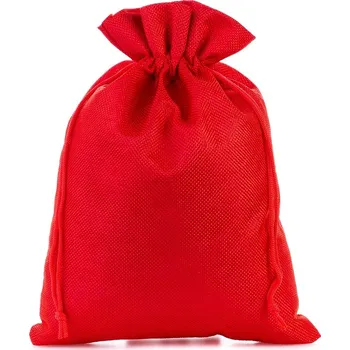 1 ks Jutový pytel 26 x 35 cm - červený