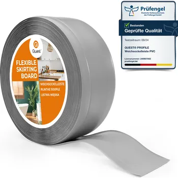 Podlahová lišta PVC 70/20 šedá, 1m