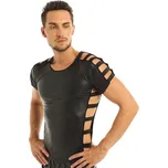 Pánské tričko z umělé kůže T2383 XS