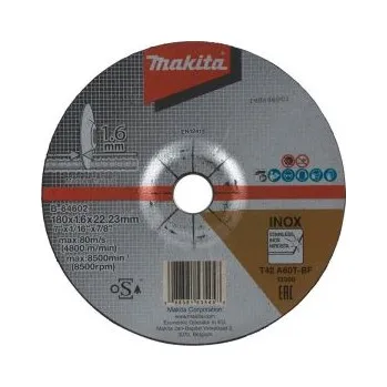Řezný kotouč Makita, spol. s r.o. kotouč řezný nerez 180x1.6x22.23mm=new E-25018