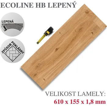 vinylová podlaha Vinylová podlaha DP 9590 Dub královský hnědý EIR Varianta: Ecoline HB (Rybí kost) lepený