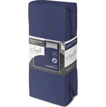 Prostěradlo Jersey prostěradlo SOFT 200x90 cm + 25cm - modré