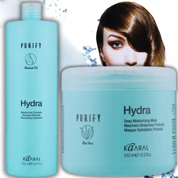 Šampon ZESTAW Kaaral Hydra Pielęgnacja Włosów Šampon 1000 ml + Maska 500 ml z Itálie