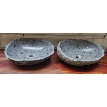 Umyvadlo Kamenné umyvadlo - sada DUO dva kusy U14 (47x34cm + 44x35cm)