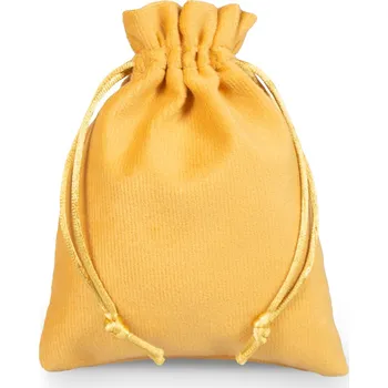 Dárková taška 10 ks Sametové sáčky 12 x 15 cm - zlaté