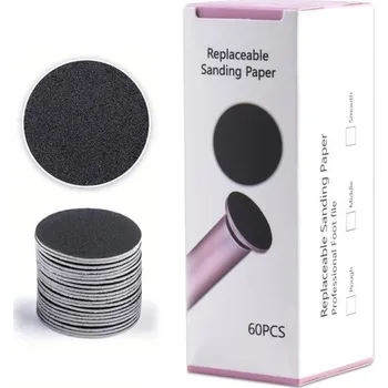 Brusné kotouče na zrohovatělou kůži 100 zrnitost 60 ks Náhradní kotouče pro elektrický pilník na nohy Domácí pedikúra Péče o paty