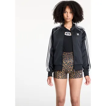 Pánská mikina Mikina adidas SST Adicolor Satin Track Top Black/ White S