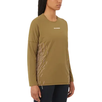 Dámské tričko Triko s dlouhým rukávem Salomon SENSE AERO LS TEE GFX W lc2698000 Velikost L