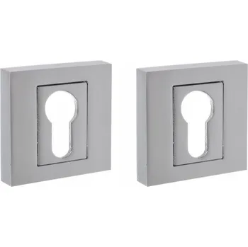 Dveřní kování Interiérová klika B HARKO Krátká, Čtvercová rozeta, Rozeta pro vložku