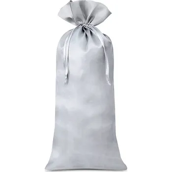 Sáček na potraviny 1 ks Saténové sáčky 16 x 37 cm - stříbrné