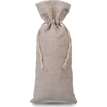Sáček na potraviny 1 ks Lněný pytlík z přírodního lnu 16 x 37 cm