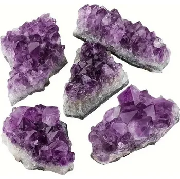 Surový kámen ametyst 2–5 cm Nepravidelný přírodní minerál Dekorace Domácí oltář Drahokam Dárek Krystal pro relaxaci