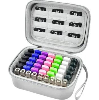 Pouzdro na USB flash disky a SD karty Neutrální barvy Přenosný organizér s přihrádkami pro digitální média Ochranné pouzdro na cesty i do kanceláře šedá