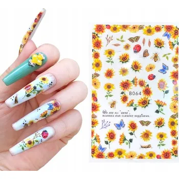 samolepka Samolepky na nehty, vzory SLUNEČNICE