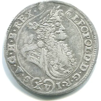 Leopold I. XV Kreuzer 1690 / KB. Kremnica. Malá nula v letopočtu. Ag.