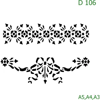 Šablona D 106 - A4 , Lepící fólie