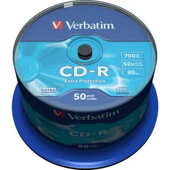 Optické médium Disk Verbatim CD-R DL 700MB/80min, 52x, Extra Protection, 50cake
