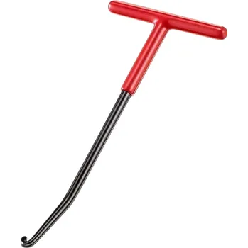 Autodílna T-hákový hák na výfukové pružiny pro motorky Instalátor pružin Výfukový hák na demontáž výfukových systémů a opravy