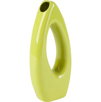 Váza by inspire Váza 'Eye' (13x5x28cm), světle zelená