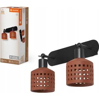 Nástěnné svítidlo LEDVANCE Decor Clay Windows Nástěnné svítidlo 2XE27 Hnědé