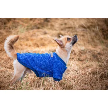 Obleček pro psa Vsepropejska Classic mikina pro psa Barva: Tmavě modrá, Délka zad (cm): 40, Obvod hrudníku: 48 - 54 cm
