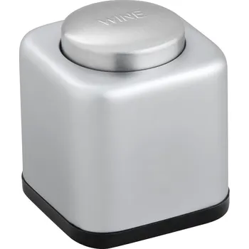 by inspire Nerezová zátka na víno, hranatá, nerez matná