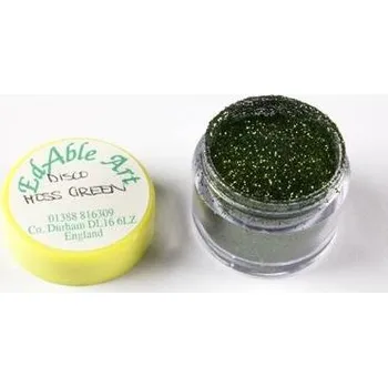 Jedlá dekorace na dort Třpyt dekorační disco Moss Green - Edable Art