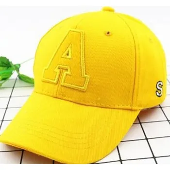 Kšiltovka Dětská kšiltovka s písmenkem A2730 žlutá