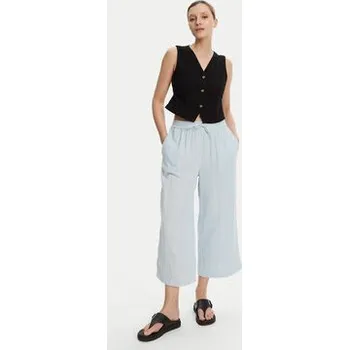 Pieces Kalhoty culottes Sastina 17156930 Světle modrá Loose Fit M