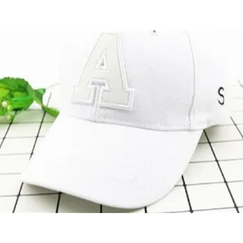 Kšiltovka Dětská kšiltovka s písmenkem A2730 bílá