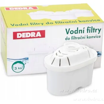 Filtrační konvice DEDRA 3ks vodních filtrů do filtrační konvice s aktivním uhlím, SYSTEMAT