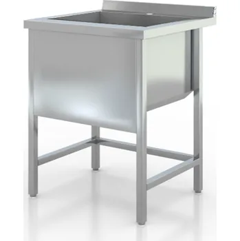 Nerezový dřez vasegastro Nerezový dřez svařovaný 60x60x85cm, (dřez 48x45x30cm)