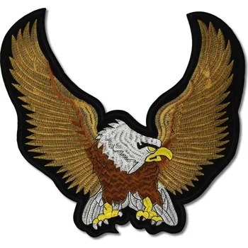 Nášivka Moto nášivka Eagle Brown XXL na záda 30 cm x 28 cm