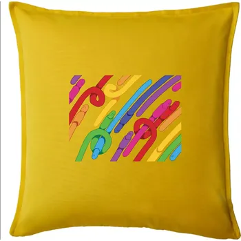 Polštář Žížaly pruhy (Alexis Citrine) - Polštář 50x50 - 50x50 - Pouze potah ( Žlutá )