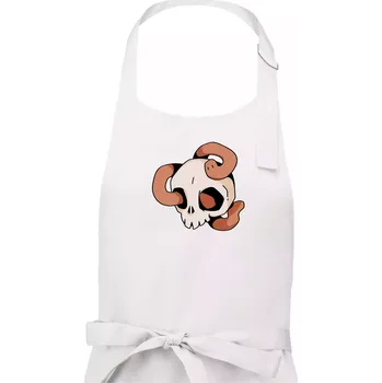 Kuchyňská zástěra Žížala v lebce (Alexis Citrine) - Pánská zástěra na vaření - Univerzální velikost ( Bílá )