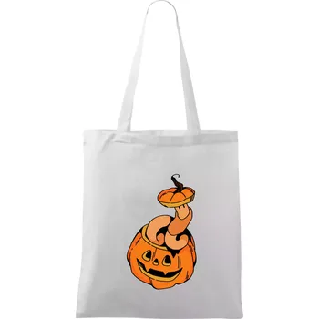 Žížala v dýni (Alexis Citrine) - Taška bavlněná - 42 x 38 cm ( Bílá )