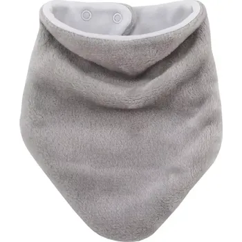 Kojenecké oblečení ESITO | Šátek na krk Magna podšitý bavlnou - stříbrná / 0 - 5 let