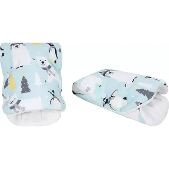 Rukávník ESITO | Rukávník Golf Softshell Lední medvědi White - bílá / 2x 23 x 21 cm