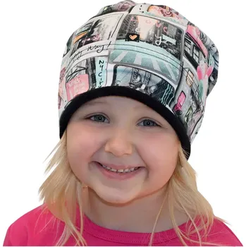 Módní doplněk ESITO | Zimní čepice spadená Happy way - bílá / 44