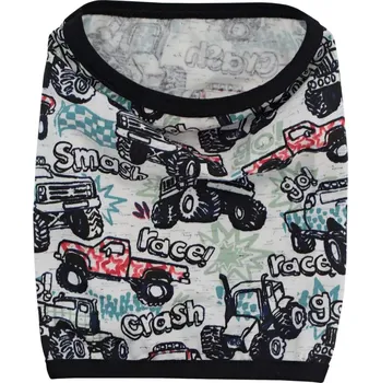 Nákrčník ESITO | Dětský nákrčník Auto Smash - bílá / 48