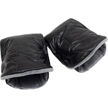 Rukávník ESITO | Rukávník na kočárek Golf Geometric shapes Grey - černá / šedá / 2x 23 x 21 cm