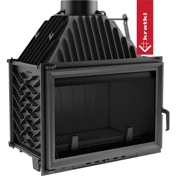 Krbová vložka Kratki Litinový krb na dřevo OLIWIA levý 16 kW Ø 200 zvedací