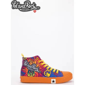 Dámské tenisky Tenisky Pol'and'Rock Festival X Big Star SS174504 Barva: Oranžová, Velikost: 39