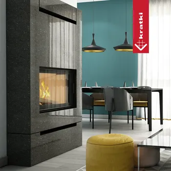 Krbová vložka Kratki Krbová vložka z oceli NADIA 12 kW Ø 200 černá