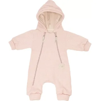 Kojenecká kombinéza ESITO | Overal pro miminko rostoucí svetrový Powder pink - růžová / 62 - 68