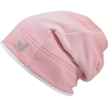 Čepice ESITO | Zimní čepice spadená Duha světlá - růžová / 44